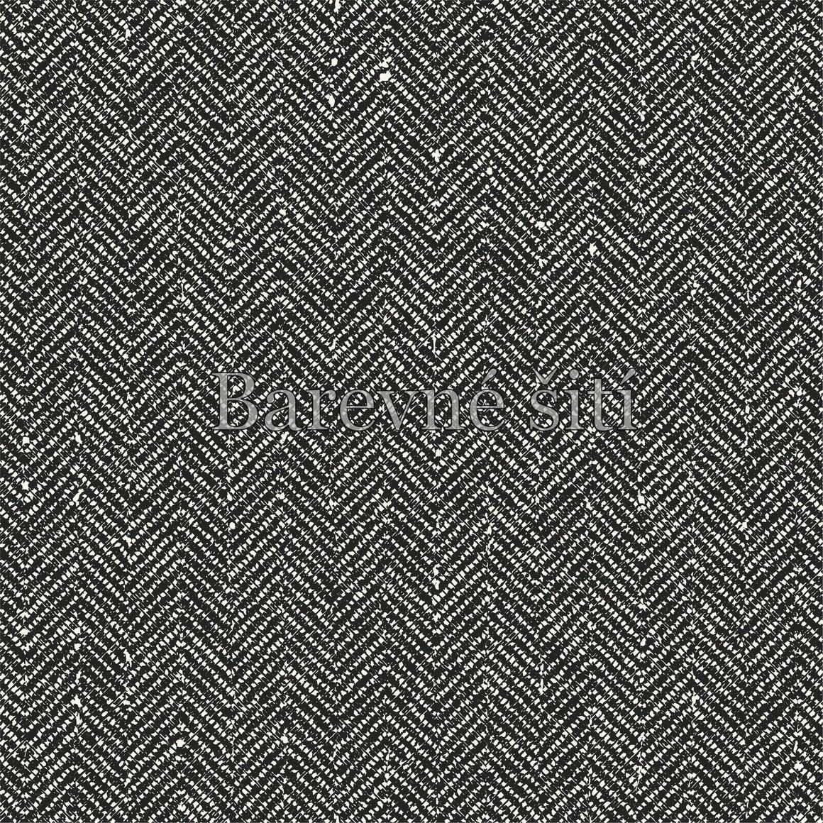 Teplákovina Chevron black (E)