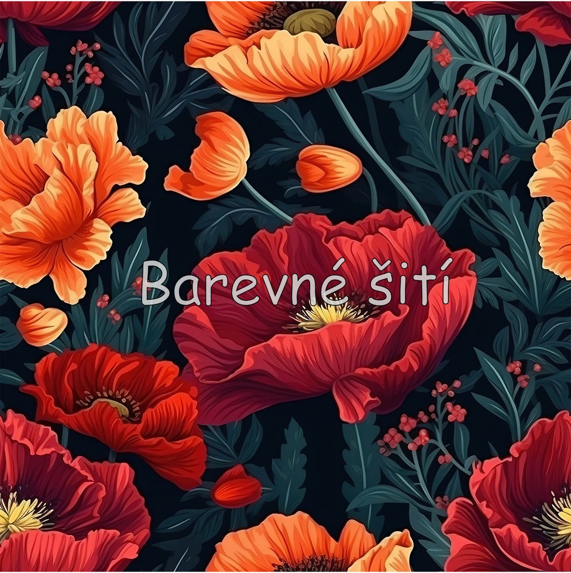 Úplet, Rozkvetlé oranžovočervené květy (E)