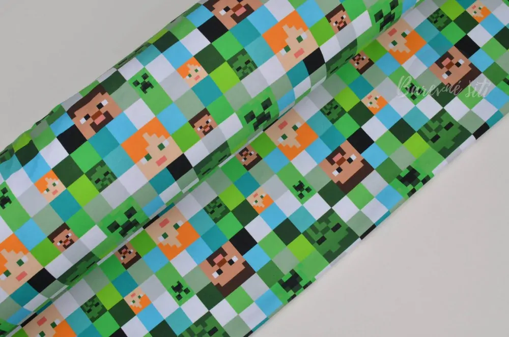 Úplet Minecraft kostičky (E)