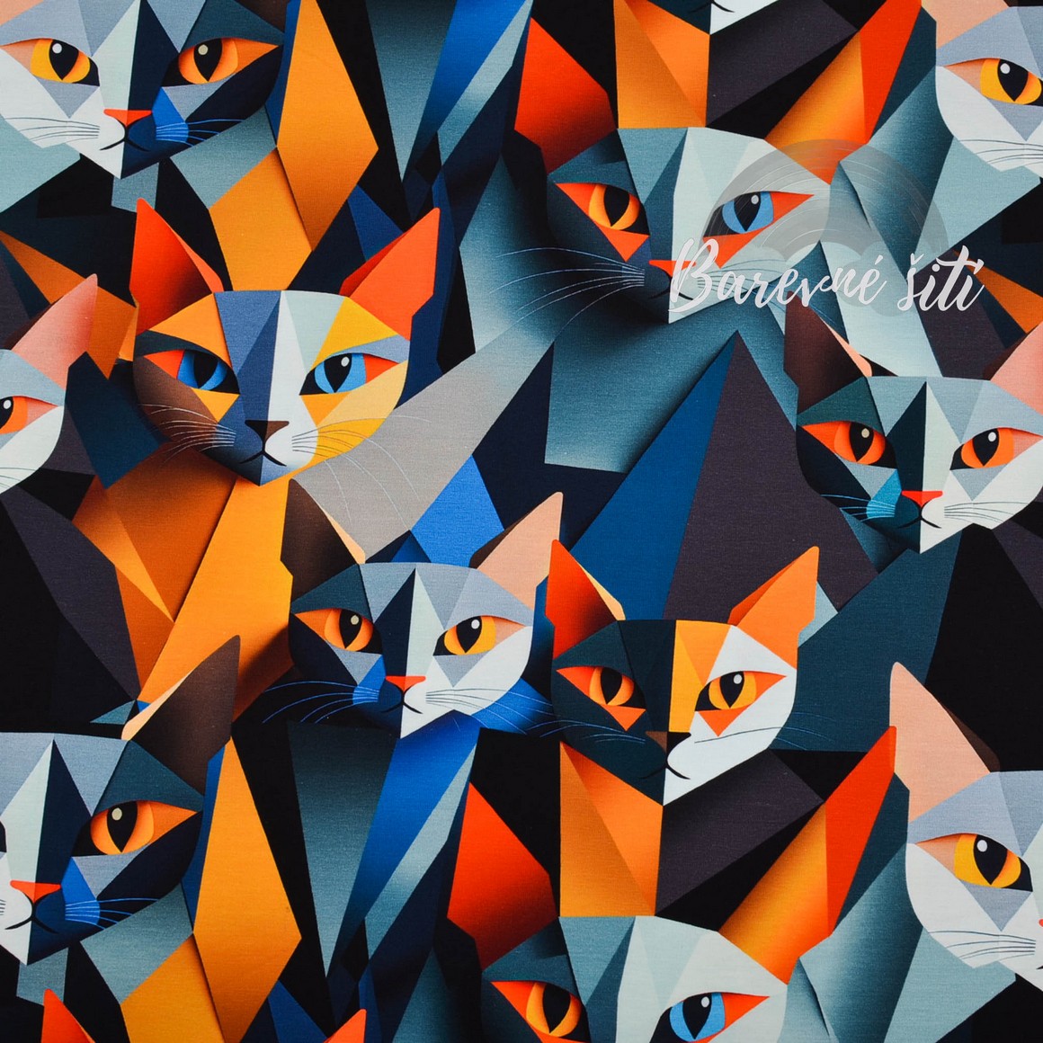 Úplet Origami kočky (E)