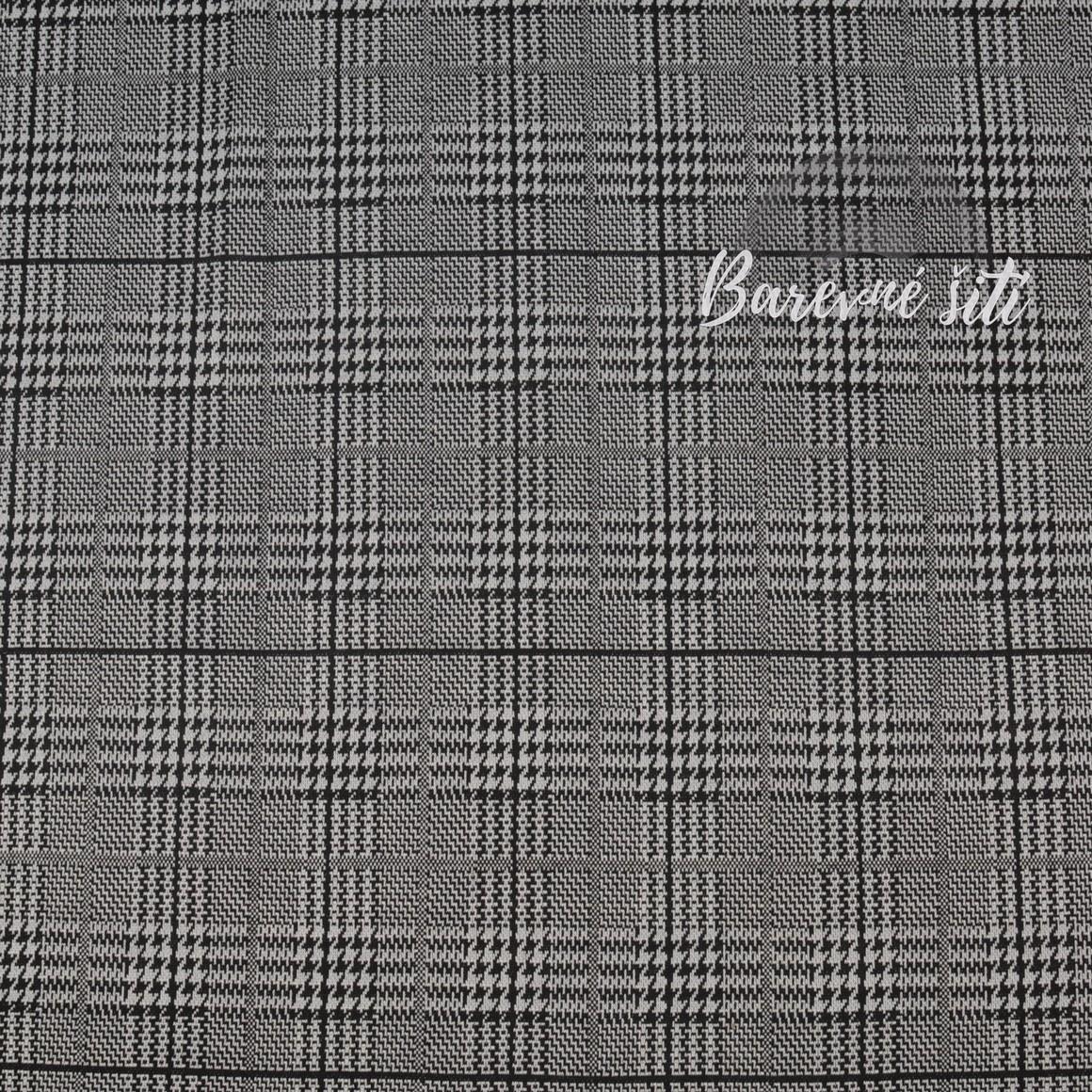 Jacquard Káro kohoutí stopy (E) 0,65m/Ks