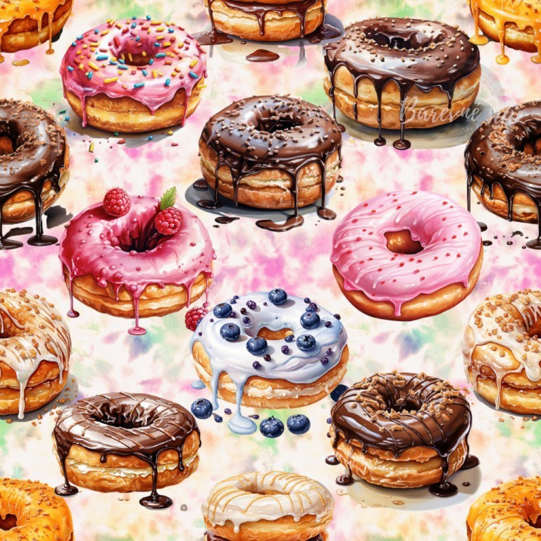 Teplákovina Donuty s polevou (E)