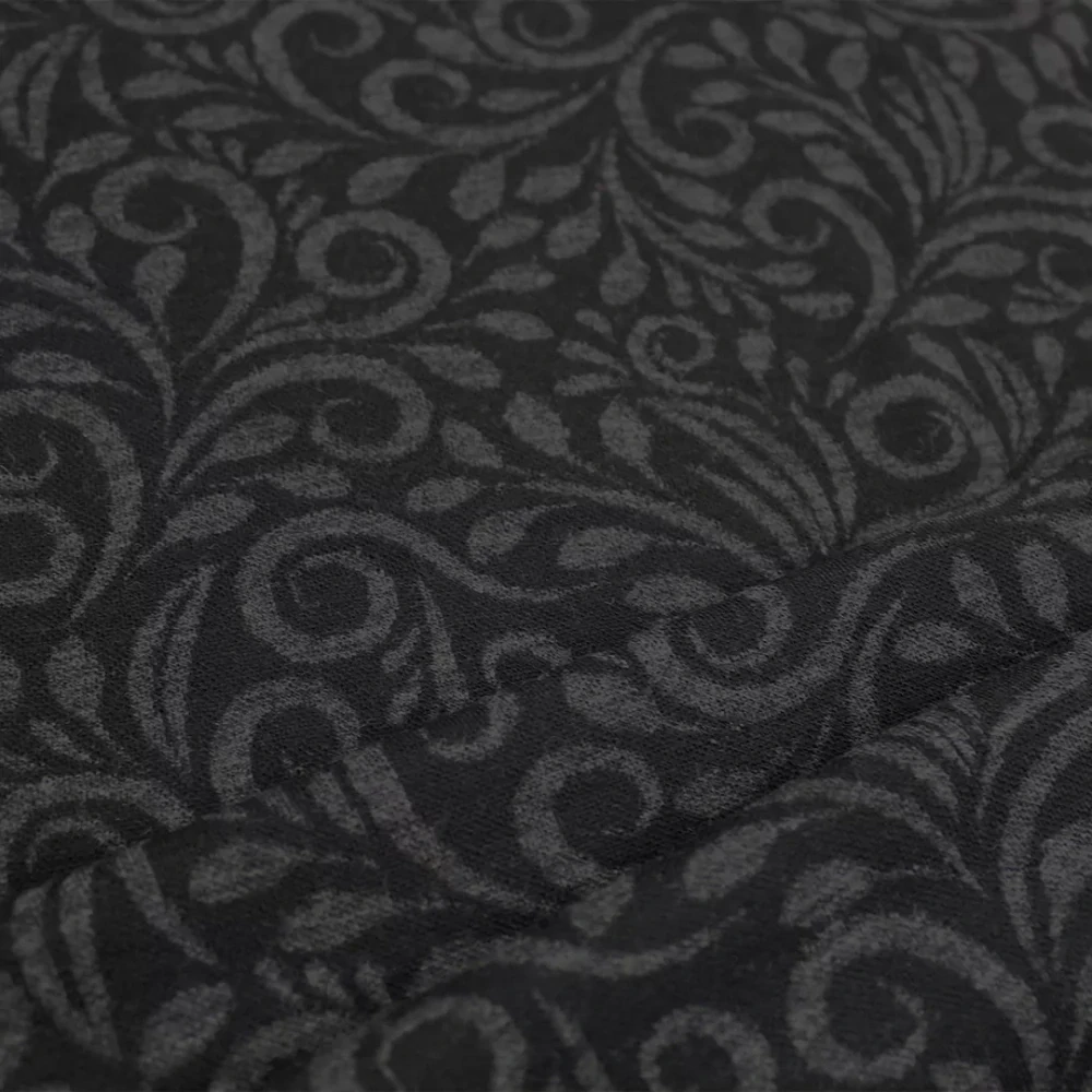 Merino Paisley černá a grafit (E)