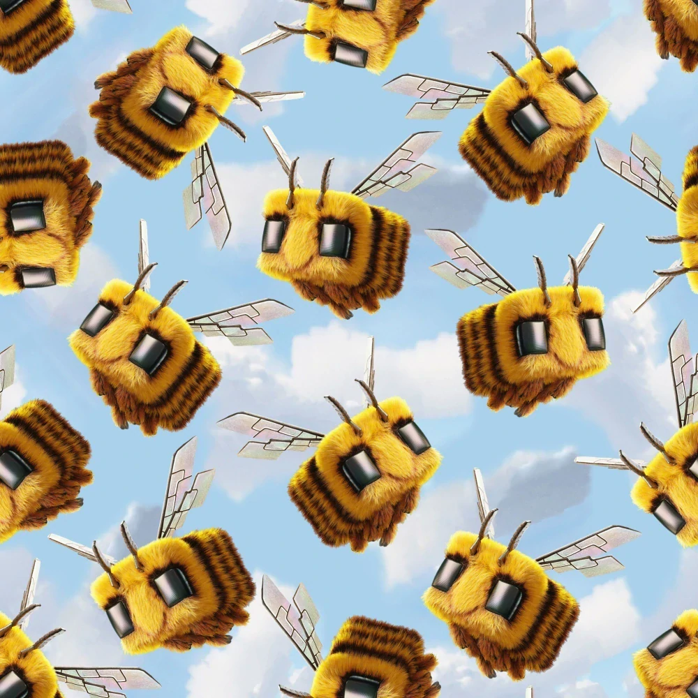 Zimní softshell Včely minecraft PŘEDOBJEDNÁVKA (P)