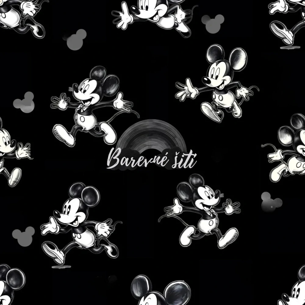 Zimní softshell Mickey na černé PŘEDOBJEDNÁVKA (P)