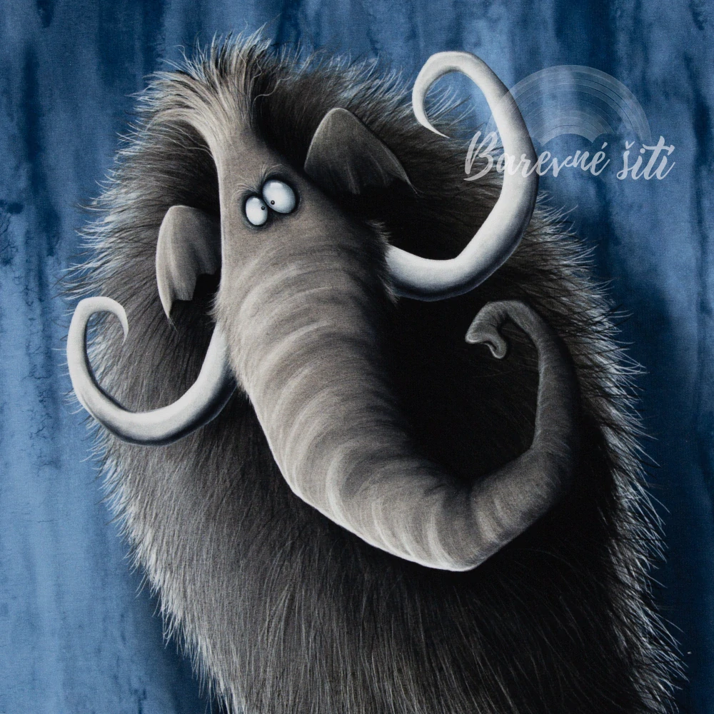Teplákovina, Mamut modrý, panel (E)