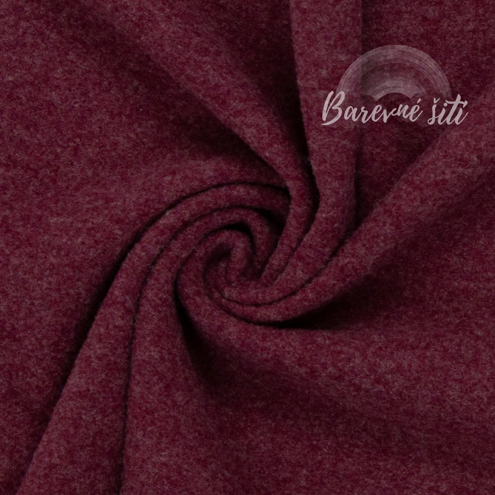 Merino fleece Vínová (E)