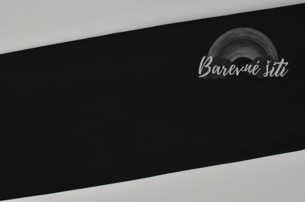 Teplákovina, Černá Premium (E) 0,70m/ks