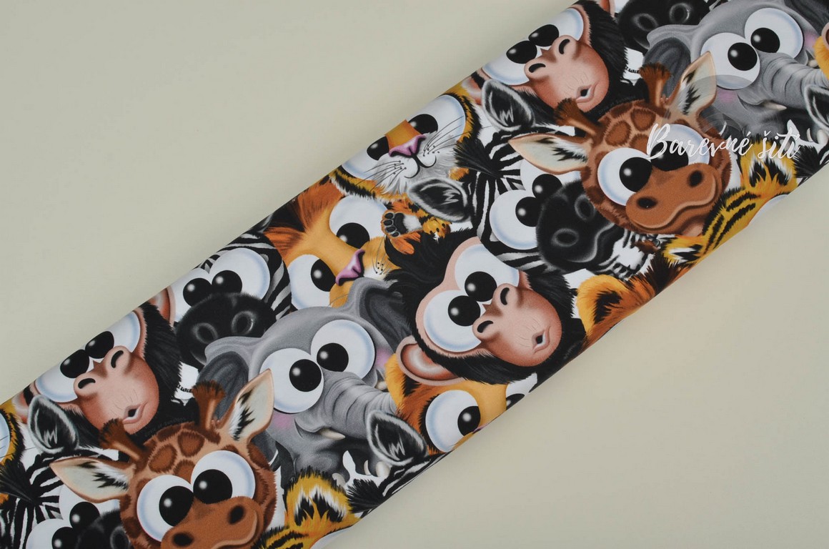 Úplet Vykulená safari zvířátka (E)