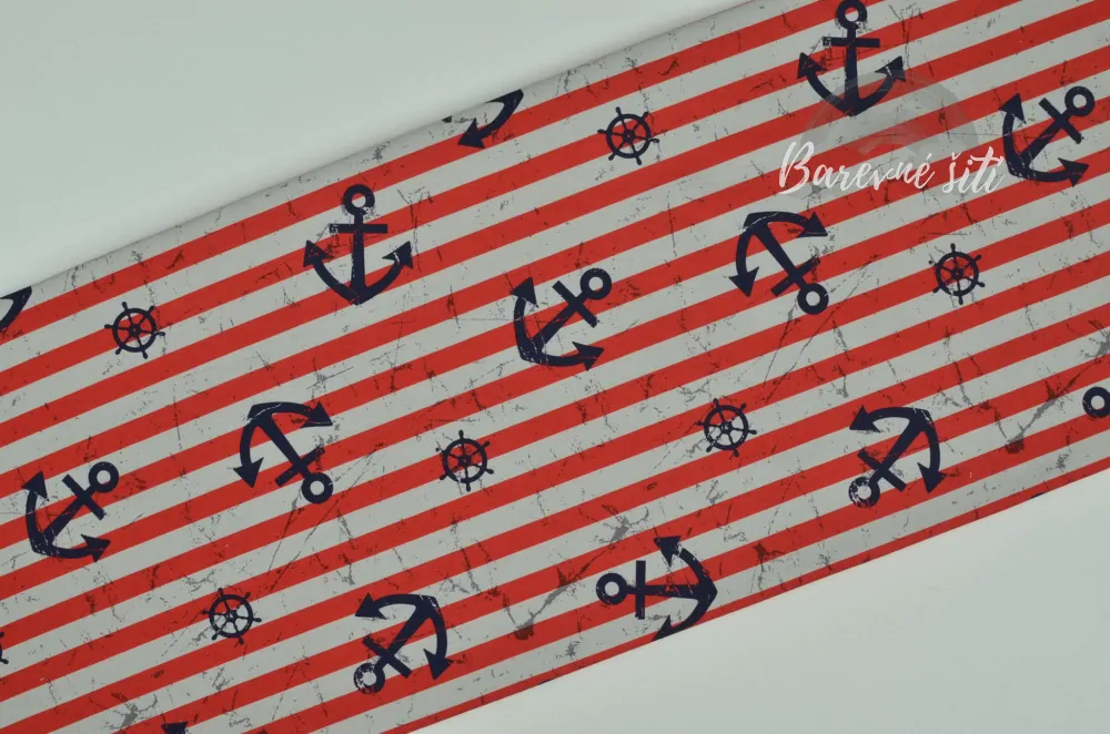 Úplet, Kotvičky na červených pruzích (E) 1,30m/ks