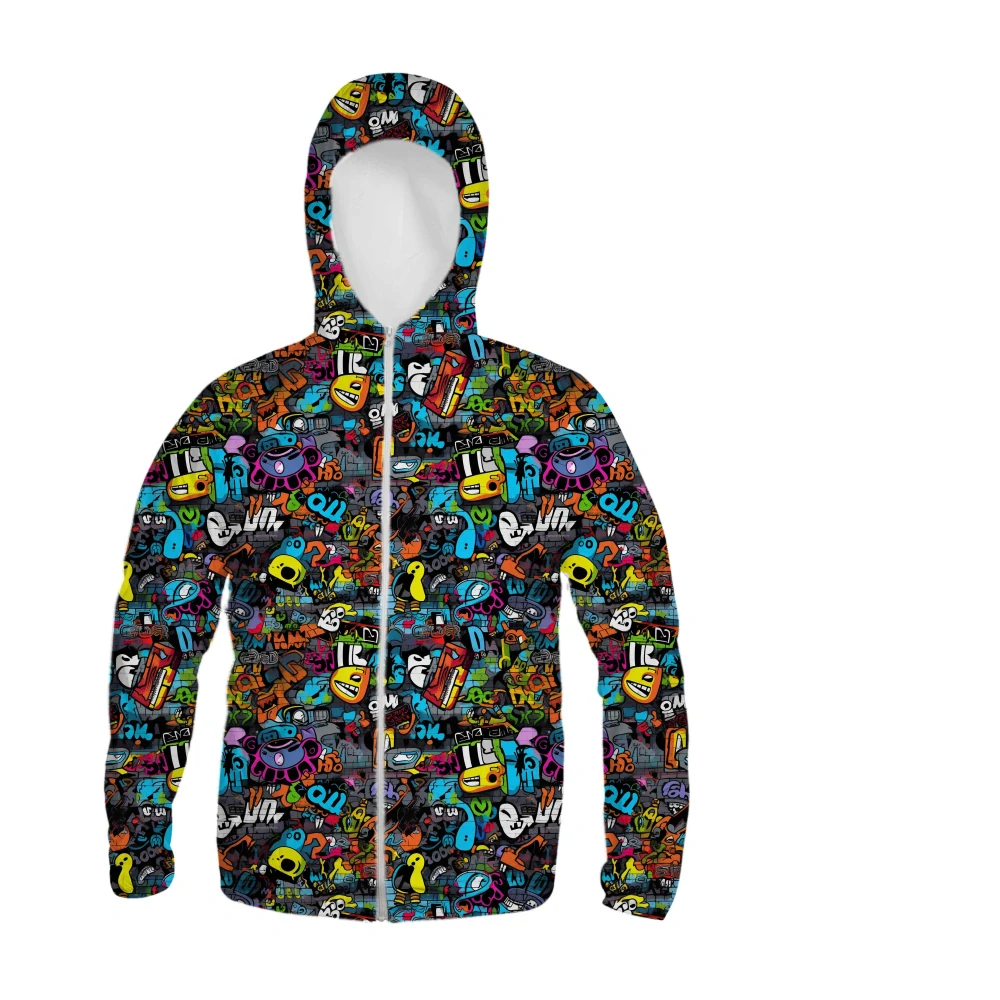 Zimní softshell Bláznivé graffiti na zdi PŘEDOBJEDNÁVKA (P)