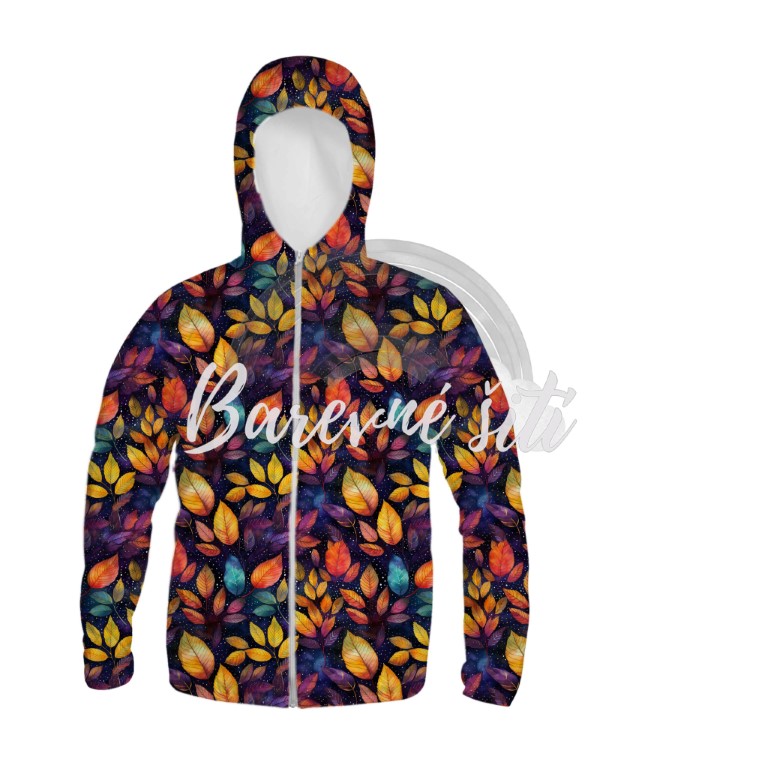 Zimní softshell Podzimní listy a tečky PŘEDOBJEDNÁVKA (P)
