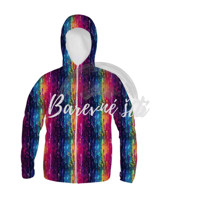 Zimní softshell Tekoucí barvičky PŘEDOBJEDNÁVKA (P)