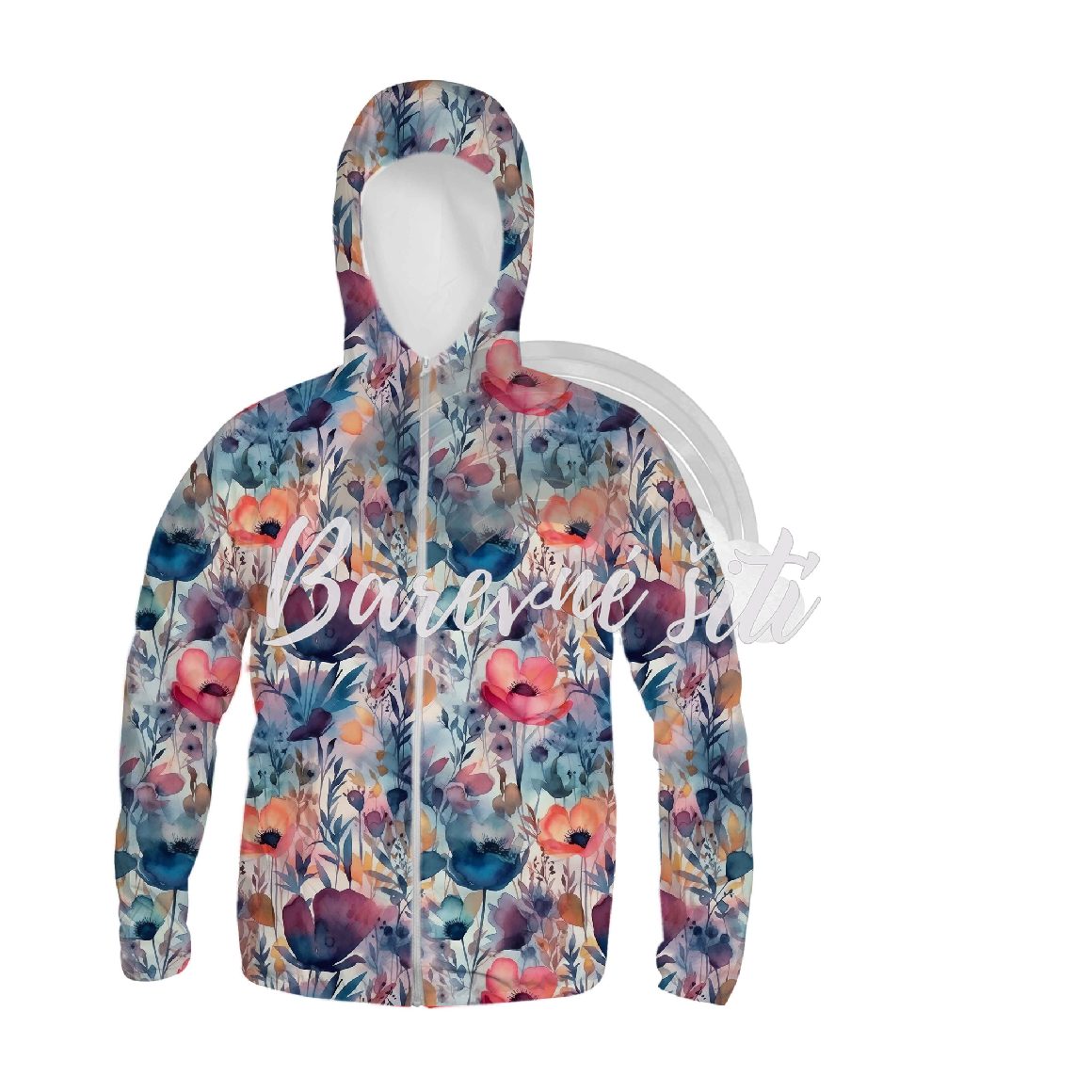 Zimní softshell Polní kvítí s máky PŘEDOBJEDNÁVKA (P)