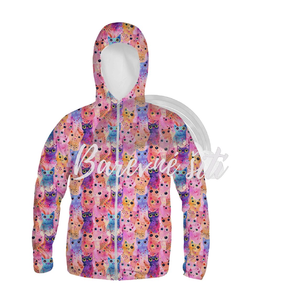 Zimní softshell Puntíkaté kočky PŘEDOBJEDNÁVKA (P)