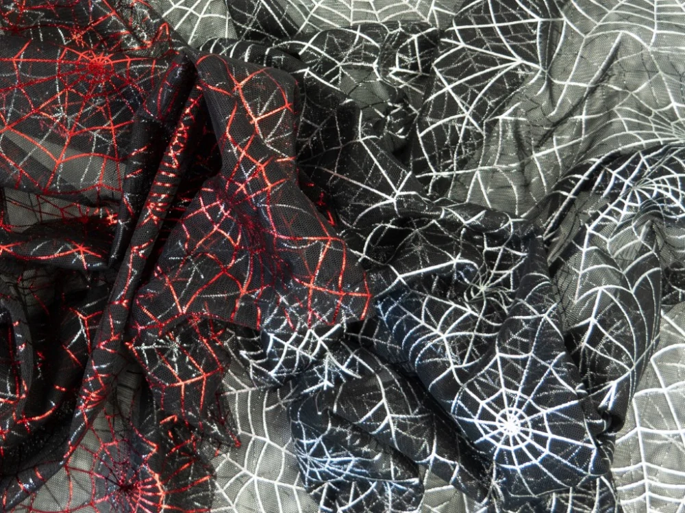 Tyl pavučina červená (E)