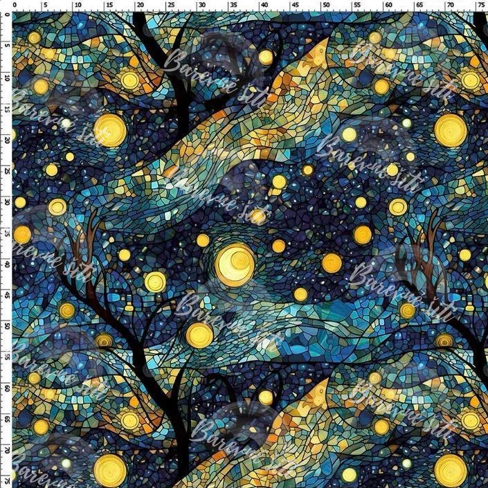 Zimní softshell Van Goghovo hvězdná noc (E)