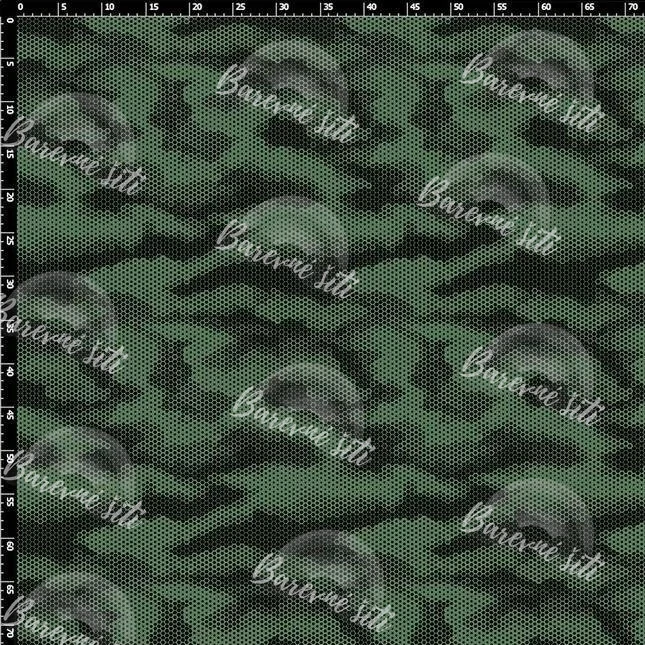 Zimní softshell Tečkovaná maskáčová (E)
