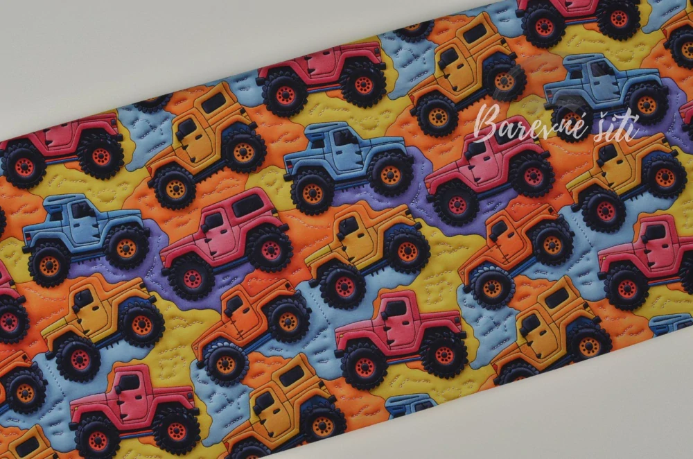 Teplákovina, Barevný MonsterTruck 3D (E)