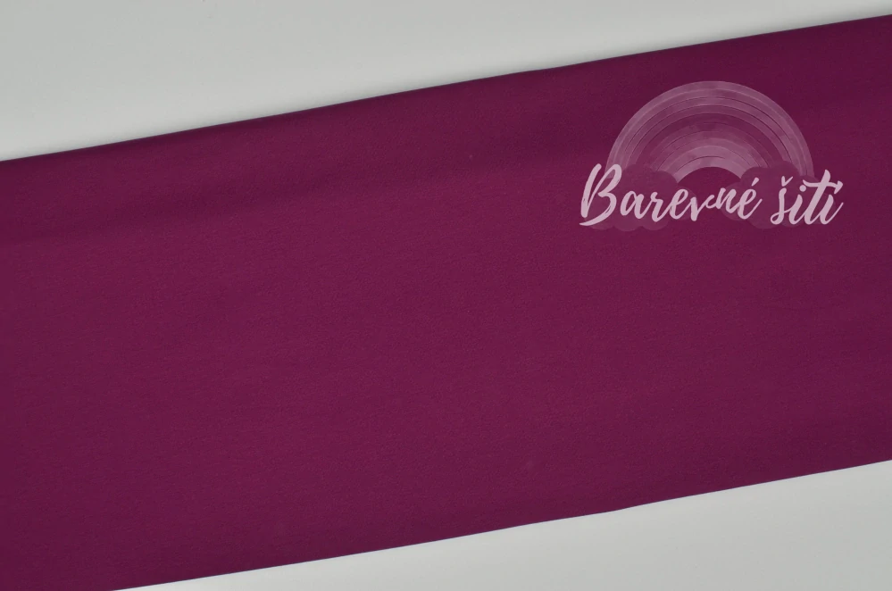 Teplákovina počesaná Premium Purpurová (E)