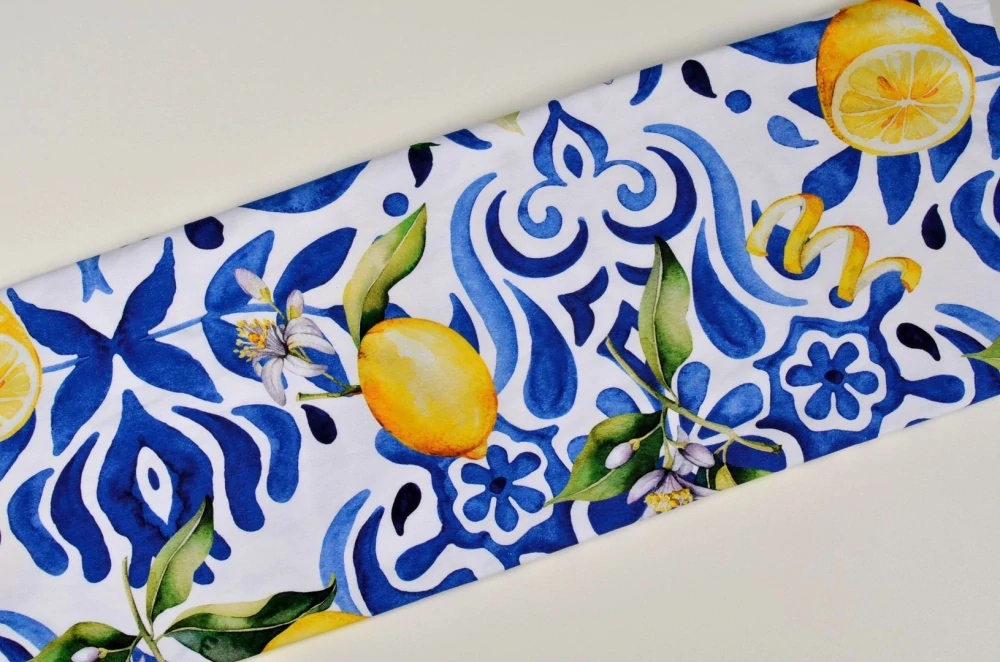 Úplet, Řecký vzor s citróny (E) 1,23m/ks