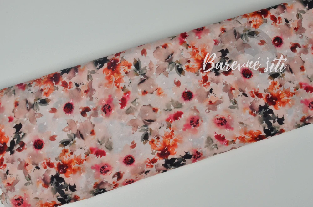 Viskoza Dobby, Rozpité růže (E) 0,70m/ks