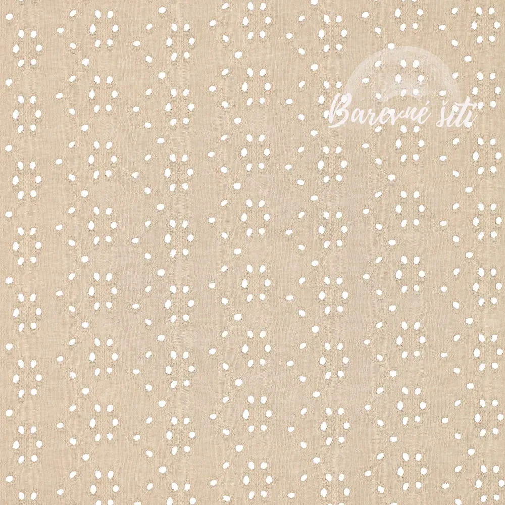 Madeira bavlněný úplet Písková (E) 0,40m/ks