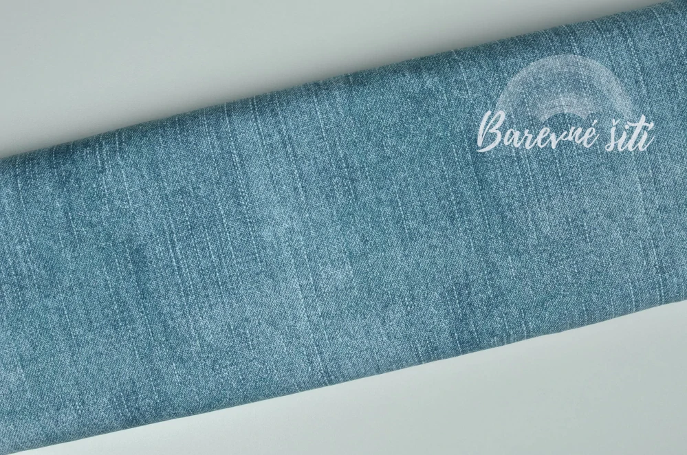 Teplákovina Denim Modrozelenkavá (E) 1,50m/ks