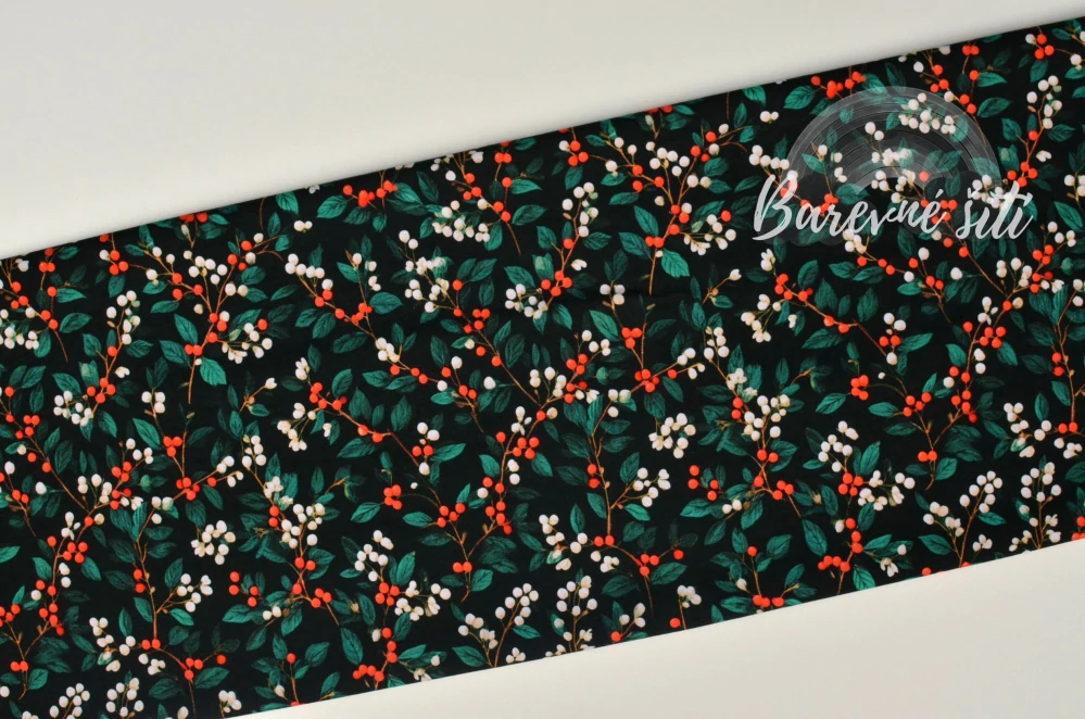 Úplet, Červené a bílé bobulky (E) 1m/ks