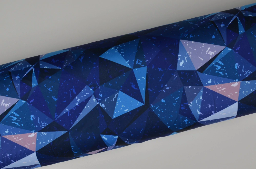 Sporty broušené, Modré 3D trojúhelníky (E)