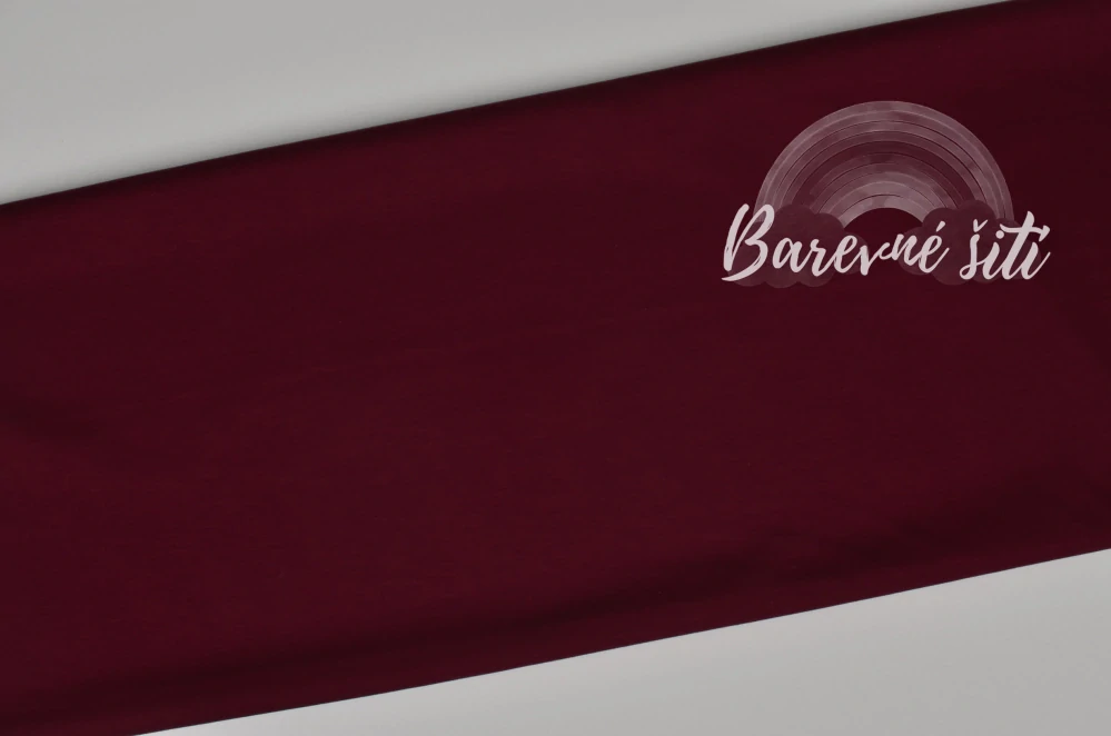 Teplákovina MÁSLOVÁ Brusinka 260g (E) 0,80m/ks