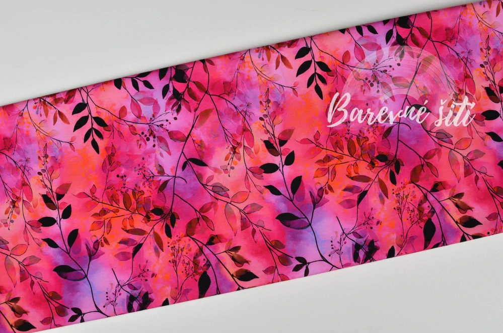 Úplet, Lístečky na růžovofialové (E) 0,90m/ks