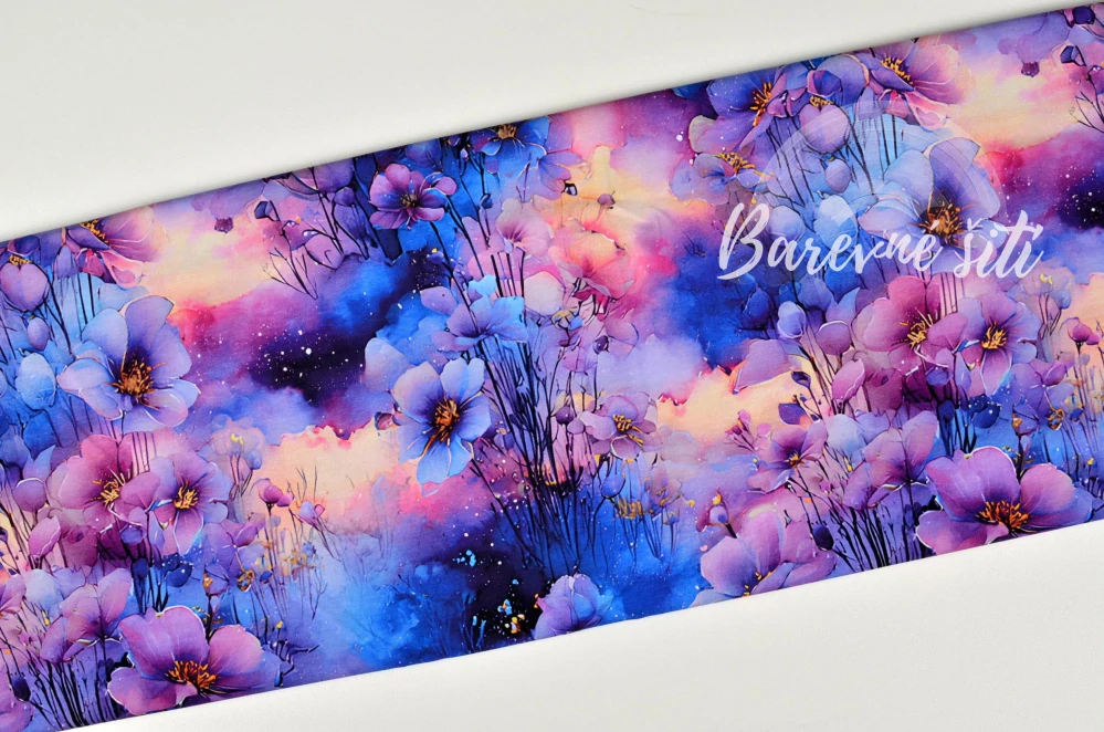 Úplet, Světlé fialkové květy při západu slunce (E) 1,05m/Ks