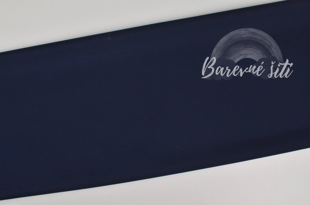 Teplákovina MÁSLOVÁ Navy 260g (E) 1,40m/Ks