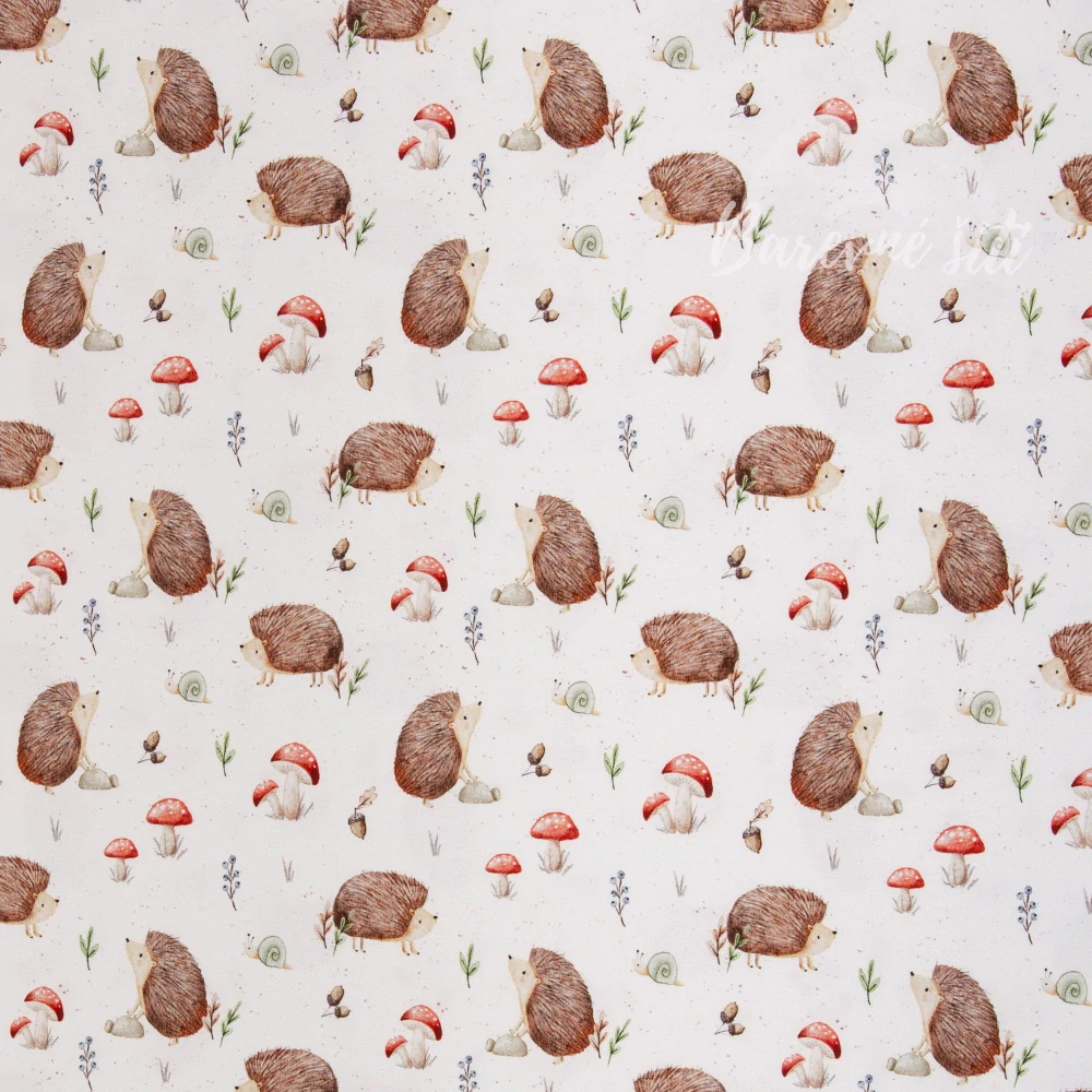 Úplet, Ježečci, bílá (E) 1m/ks