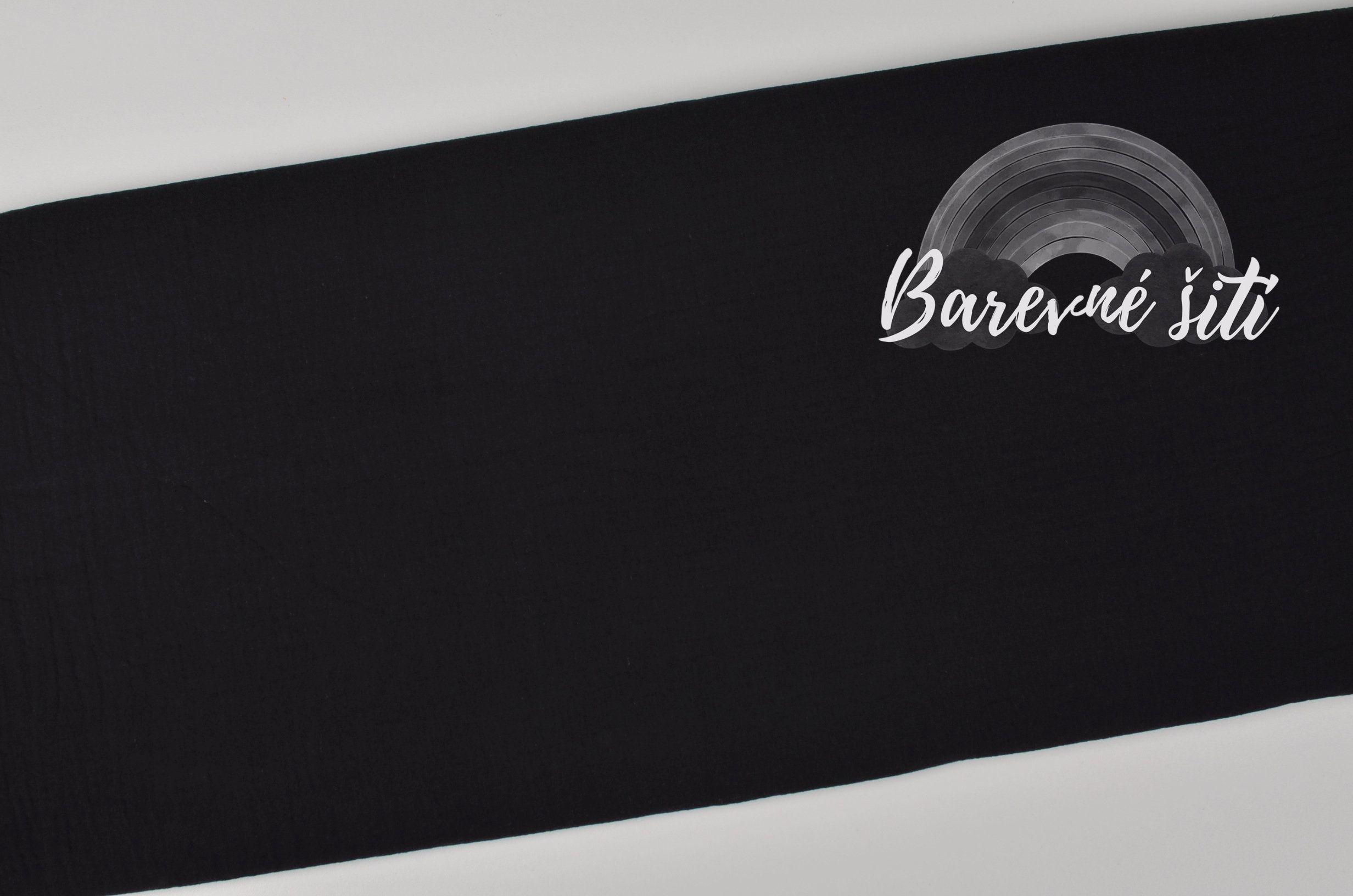 Mušelín, Černá 280cm (E) 1,80m/ks