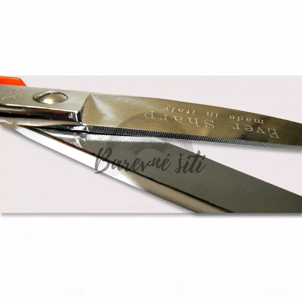 Krejčovské nůžky 20cm Mikrozub červené (E)