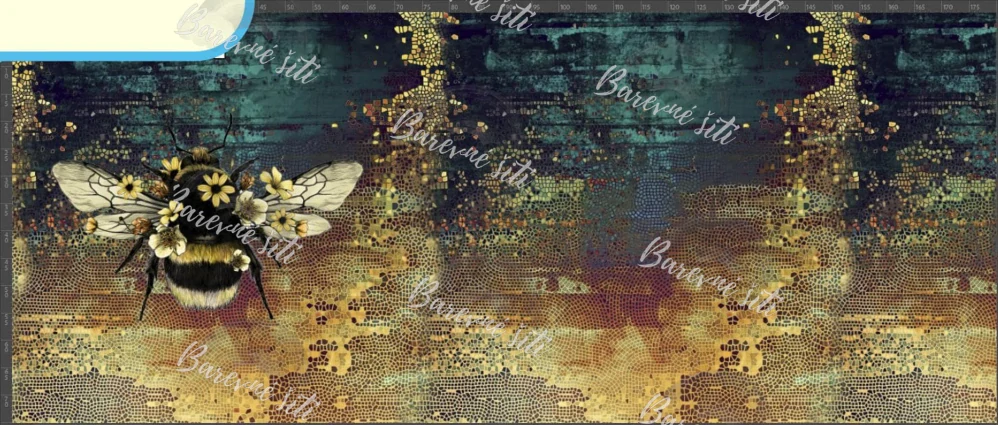 Úplet, Čmelák zelenozlatý, panel (E)