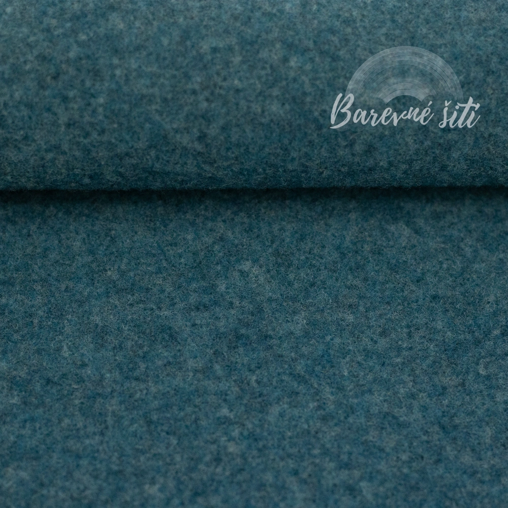 Merino fleece Petrolej (E)