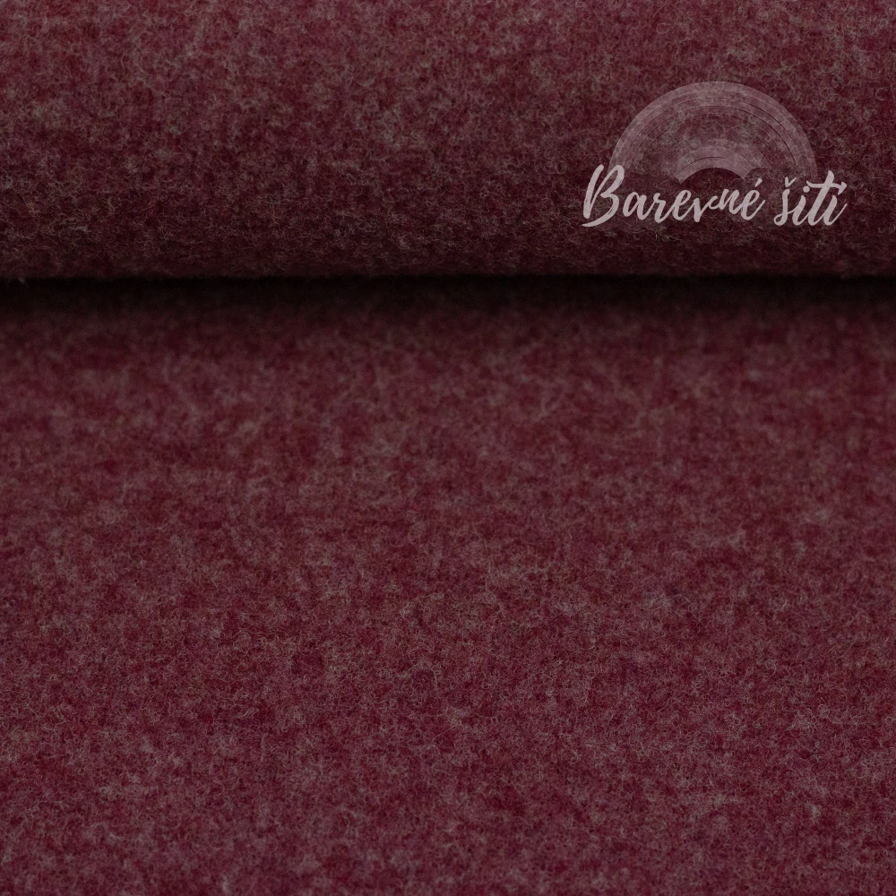 Merino fleece Vínová (E)