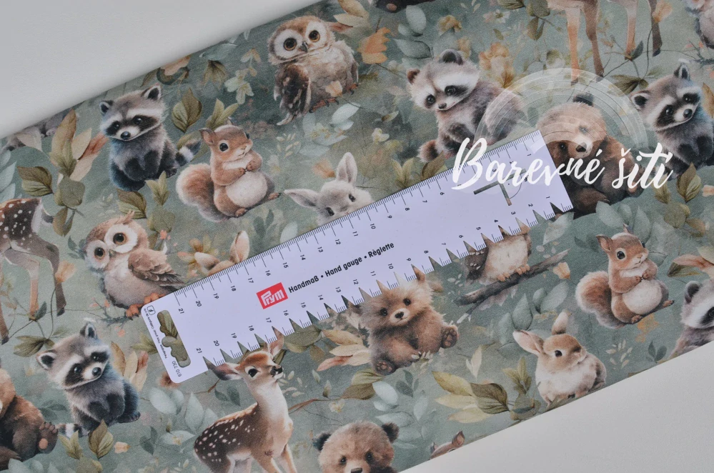 Úplet Hnědozelená lesní zvířátka (E)