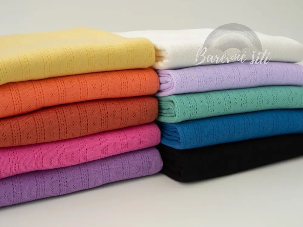 Ajour, úplet s dírkami ČERNÁ (E) 0,30m/ks