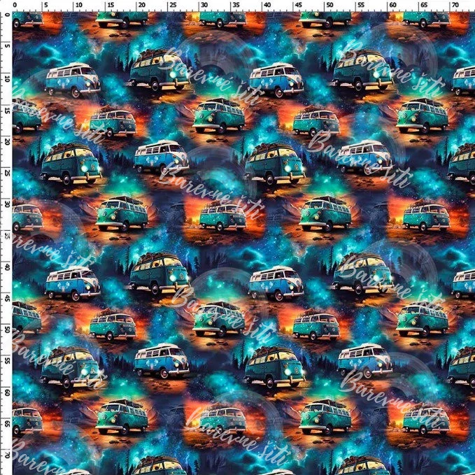 Zimní softshell Modrý VW bus PŘEDOBJEDNÁVKA (P)