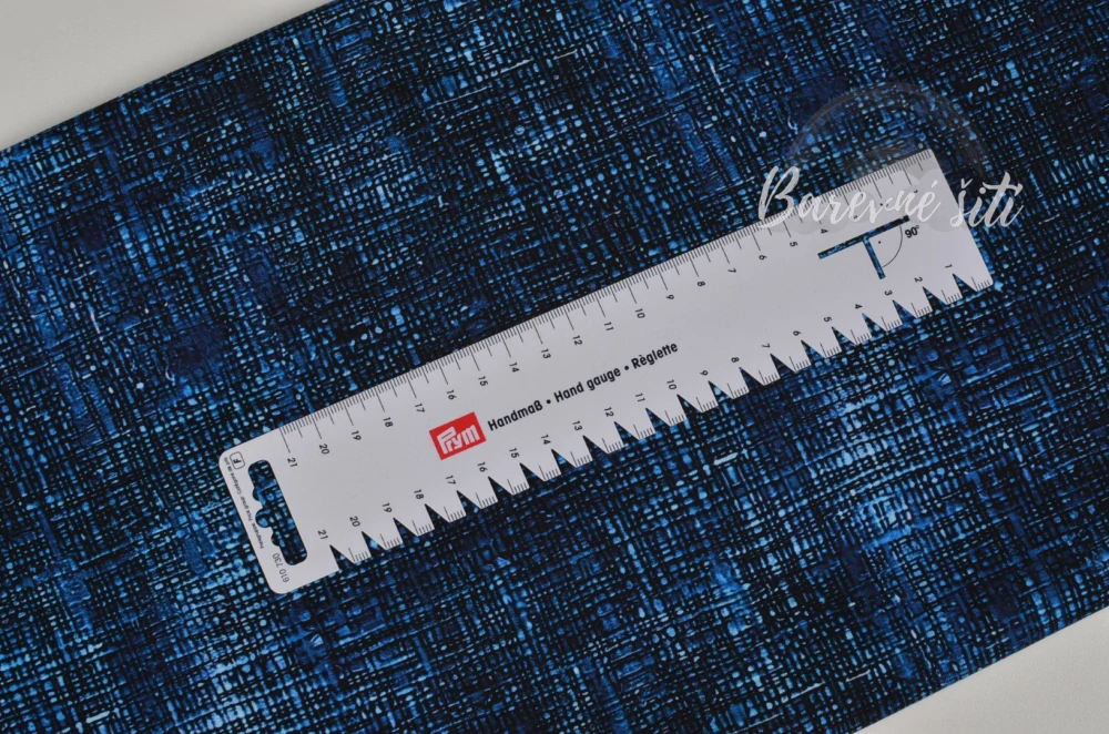 Teplákovina, Denim modrá (E)