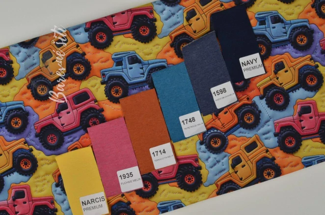 Teplákovina, Barevný MonsterTruck 3D (E)