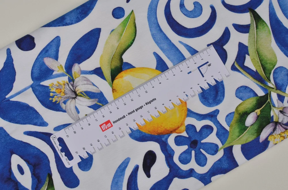 Úplet, Řecký vzor s citróny (E) 1,23m/ks