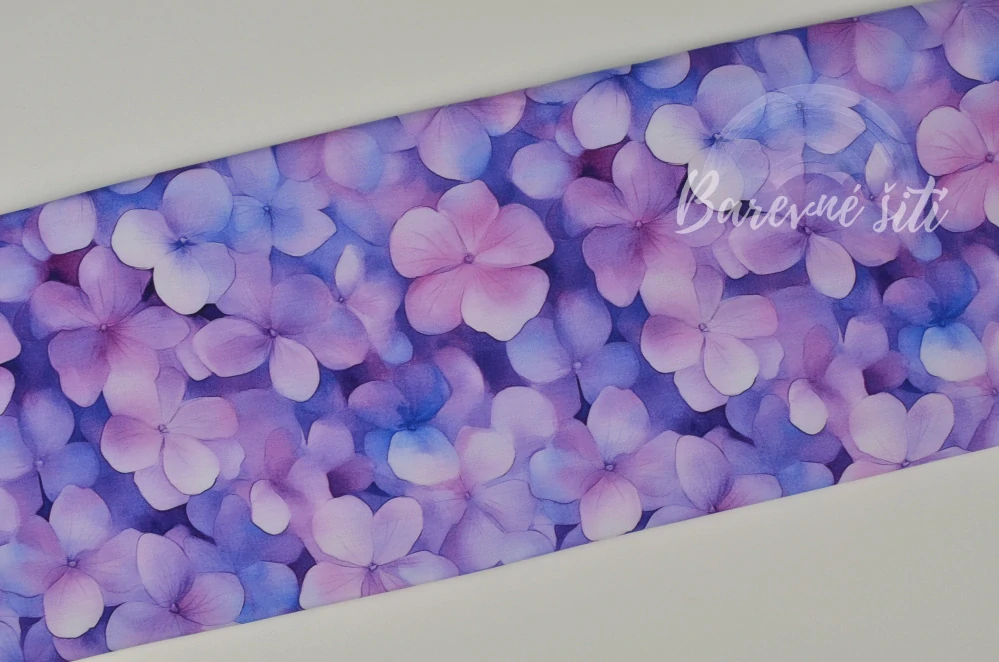 Viskozový úplet, Drobnější fialkové kvítky (E)