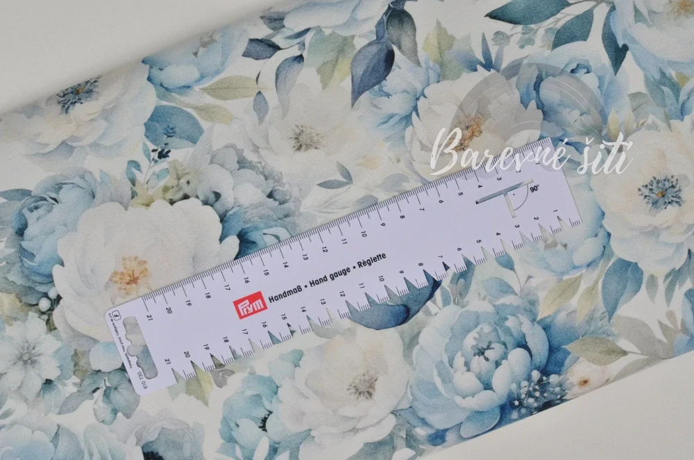 Úplet Modrobílé pivoňky (E) 1m/ks