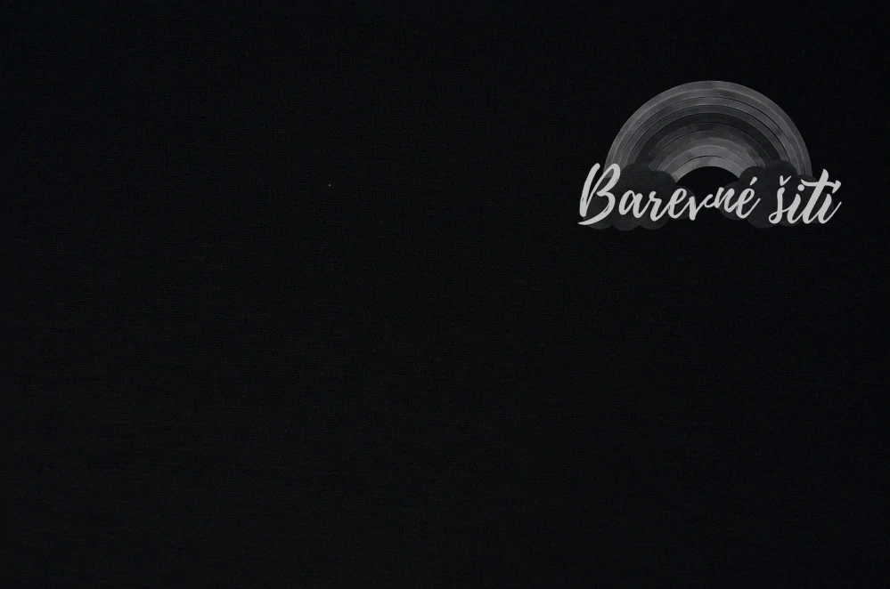 Teplákovina MÁSLOVÁ Černá 260g (E) 1,35m/ks