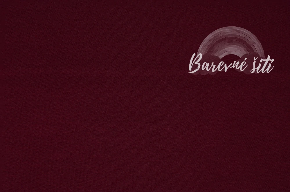 Teplákovina MÁSLOVÁ Brusinka 260g (E) 0,80m/ks
